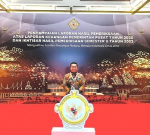 Read more about the article Penyampaian Laporan Hasil Pemeriksaan Atas Laporan Keuangan Pemerintah Pusat Tahun 2023 dan Ikhtisar Hasil Pemeriksaan Semester II Tahun 2023.
